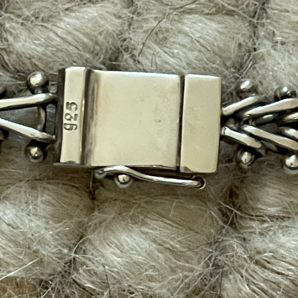 Vintage Lori Bonn Flat Chevron Choker (Sterling Silver) - Picture 6 of 7